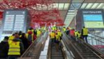 BER-Tarifrunde: Verdi: Tarifeinigung für BER-Beschäftigte erzielt