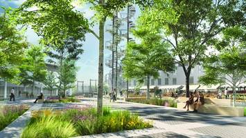 neuallermöhes neuer fleetplatz: viel grün statt illegal geparkter autos