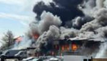 Brände: Ermittlungen nach Feuer mit Millionenschaden in Fuldatal