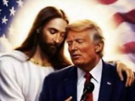 finde das recht nett: trump legt mit weiterem jesus-bild nach