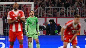 eine stunde manuel-neuer-lobhudelei, dann patzt er gegen real nach 37 sekunden