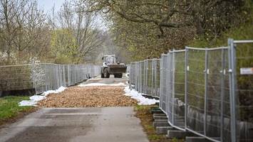 Baustelle mitten durch die Wuhlheide behindert Besucher monatelang
