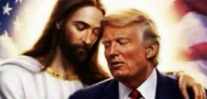 donald trump als sein eigener michelangelo: aufregung um seine jesus-bilder