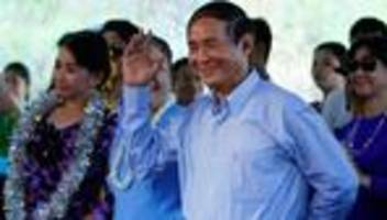 Freude im früheren Birma: Massenamnestie in Myanmar: Früherer Präsident kommt frei