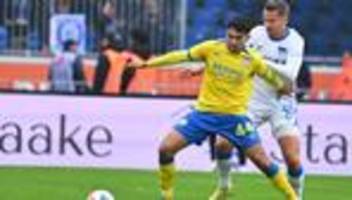 2. Fußball-Bundesliga: Später Punkt gegen Hertha: Braunschweig bleibt trotzdem 16.