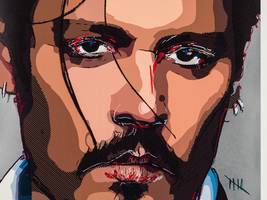 kloster banz in oberfranken: johnny depp stellt seine kunst in bayern aus