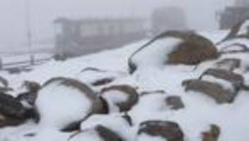 wetter: auf dem brocken schneit es