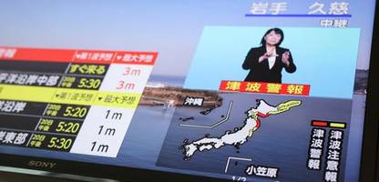 Japan: Tsunamiwarnung nach Erdbeben