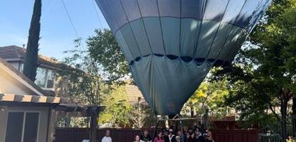 USA: Heißluftballon landet überraschend in Garten in Kalifornien