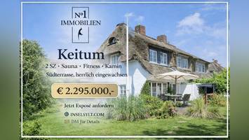 traumhaus auf sylt zu verkaufen: unter reet zwischen kirche und küste