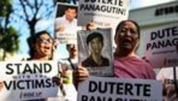 philippinen: internationaler strafgerichtshof lässt anklagen gegen duterte zu