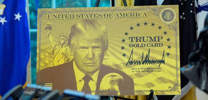 donald trump: »gold card« für reiche einwanderer bislang nur einmal vergeben