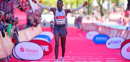 Hamburg-Marathon: Samuel Fitwi läuft mit zweitbester deutschen Marathon-Zeit auf Platz zwei