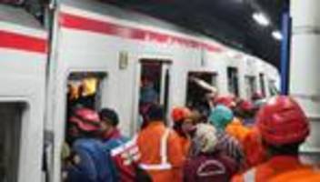 Indonesien: Mindestens drei Tote bei Zugunglück nahe Jakarta