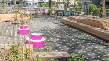 bänke und beete mitten auf der straße – das gibt es jetzt in eimsbüttel