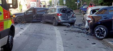 Unfall am Klinkerberg bietet Bilder der Verwüstung