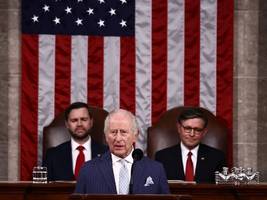 rede vor dem us-kongress: könig charles setzt sich für die ukraine ein