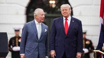 Der König zu Besuch in Washington: Trump und Charles sind offenbar verwandt