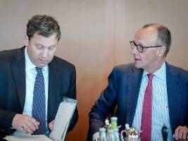 Diskussionen in der Koalition: Merz will was klarstellen: Ich brülle niemanden an