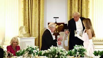 Trump patzt beim royalen Besuch – Königin Camilla lächelt Affront weg