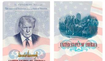 US-Reisepässe sollen bald mit Trump-Bild ausgegeben werden