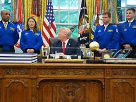 Astronauten im Weißen Haus : Trump sonnt sich im Glanz der Mondfahrer