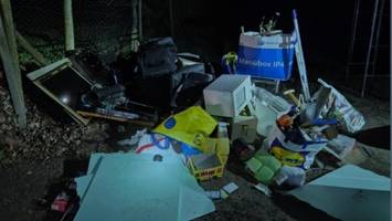 Elektroschrott und Lack: Polizei stellt Täter bei illegaler Müllentsorgung