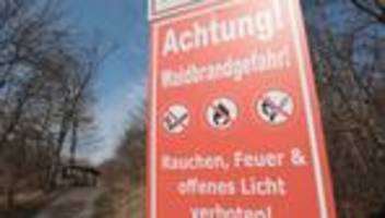 Trockenheit: Waldbrandgefahr steigt - am Sonntag höchste Stufe erwartet