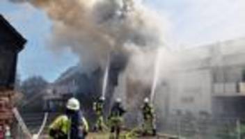 brand: asylunterkunft in unterfranken ausgebrannt
