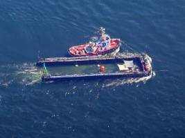 Tier nicht mehr im Lastkahn: Buckelwal in der Nordsee freigesetzt