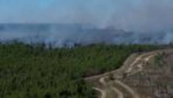 Alter Truppenübungsplatz: Waldbrand bei Jüterbog breitet sich weiter aus