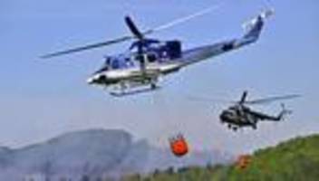 Tschechien: Großbrand im Nationalpark - Hubschrauber im Dauereinsatz