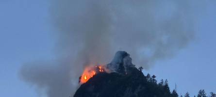 Waldbrand am Saurüsselkopf – Katastrophenfall in Ruhpolding
