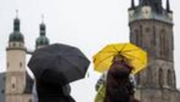 wetter: starkregen droht in sachsen, thüringen und sachsen-anhalt