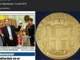 Folgt die Anklage?: Französischer Professor erfindet Sprach-Nobelpreis und verleiht ihn sich selbst