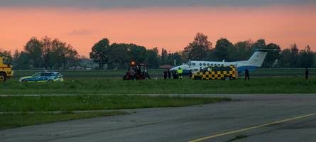 Polizei informiert zu Einsatz am Flugplatz Augsburg-Mühlhausen: Probleme beim Landeanflug