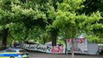 Demonstrationen: Palästina-Camp auf Hamburger Moorweide - Polizei beobachtet