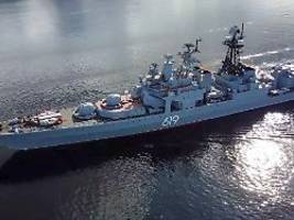 Nato entsendet Marineverband: Russischer Zerstörer positioniert sich vor deutscher Ostsee-Küste