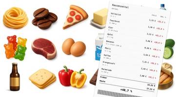 Interaktiver Warenkorb zeigt Preisanstieg im Supermarkt