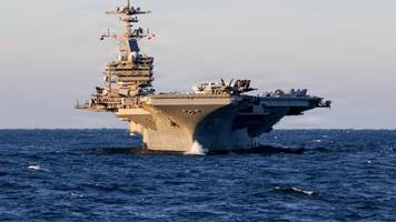 mit einer neuen laserwaffe schießt flugzeugträger „uss george h.w. bush” jetzt auch drohnen ab