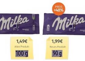 Teuerste Versuchung?: Gericht entscheidet, ob Milka-Tafeln eine Mogelpackung sind