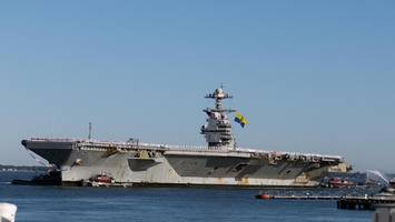 „uss gerald r. ford“ zu hause – vater wird zum ersten mal seine tochter sehen