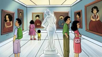 Suchbild im Museum: Entdecken Sie die sechste Person?