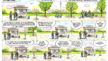 Die neuesten Karikaturen des Berliner Cartoon-Zeichners OL