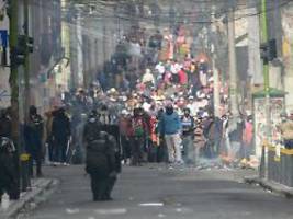 Proteste in La Paz: Rubios Vize sieht in Bolivien Putsch von unheiliger Allianz