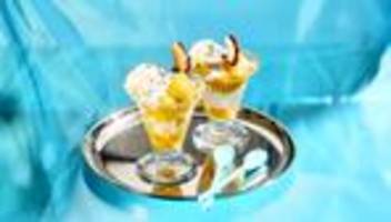 Kokos-Mango-Eisbecher mit Passionsfrucht: Der Sommer kann kommen