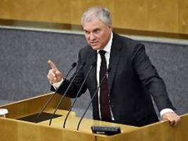 vergeltung für angriff: duma-chef droht ukraine mit massenvernichtungswaffen