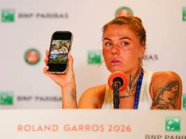 Ukrainische Tennisspielerin Olijnykowa: Eine Brandrede gegen den Krieg – und russische Spielerinnen