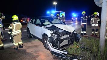 schon wieder nächtlicher verkehrsunfall am ende der a25
