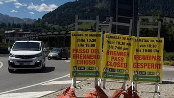 Brenner wegen Protest gesperrt: Stau bleibt bisher aus – Verkehr ruhig